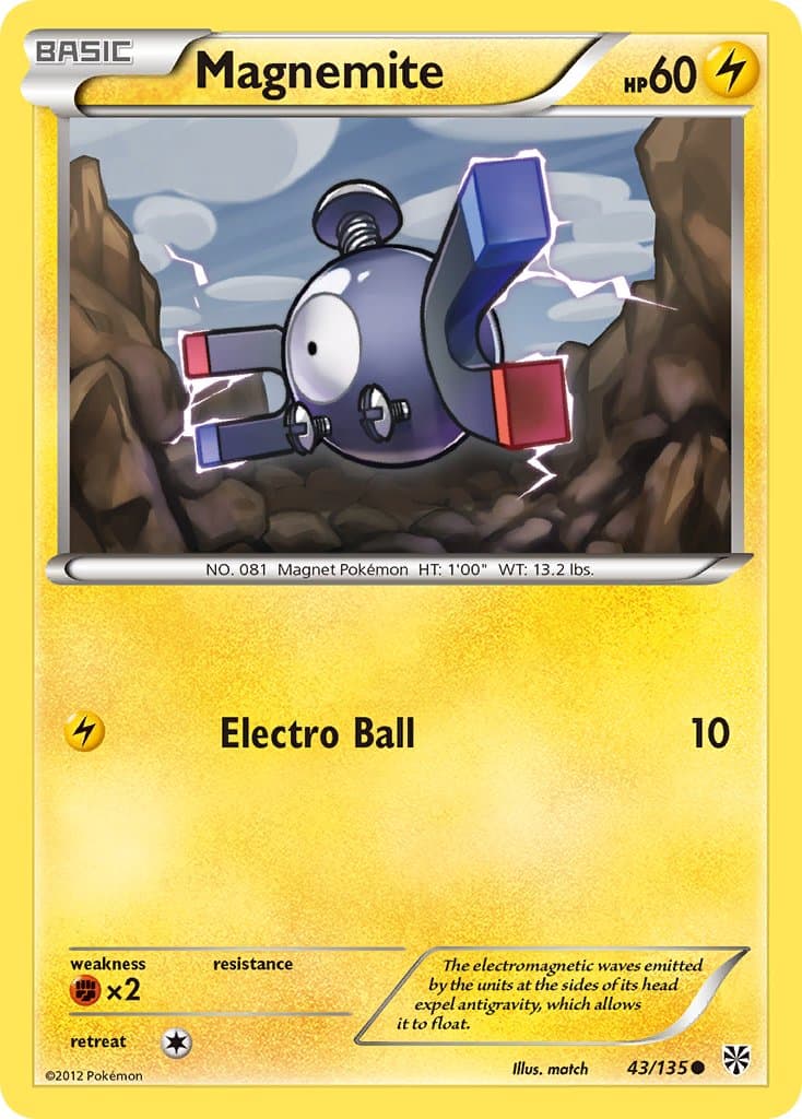 Magnemite — Plasma Storm Pokémon card