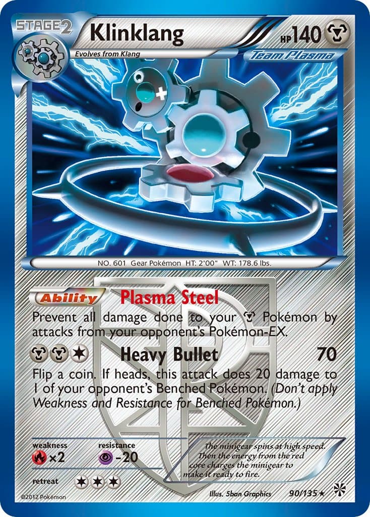 Klinklang — Plasma Storm Pokémon card