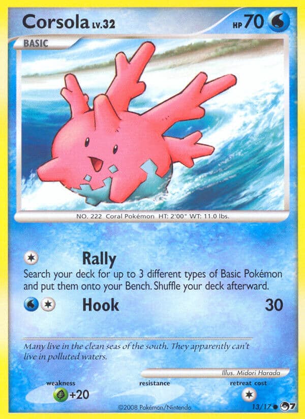 Corsola — Pop Series 7 Pokémon card