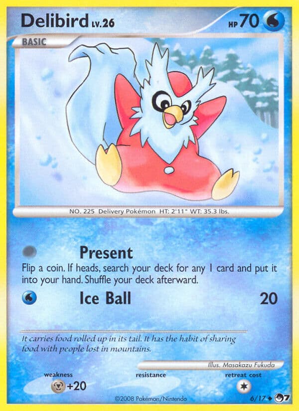 Delibird — Pop Series 7 Pokémon card
