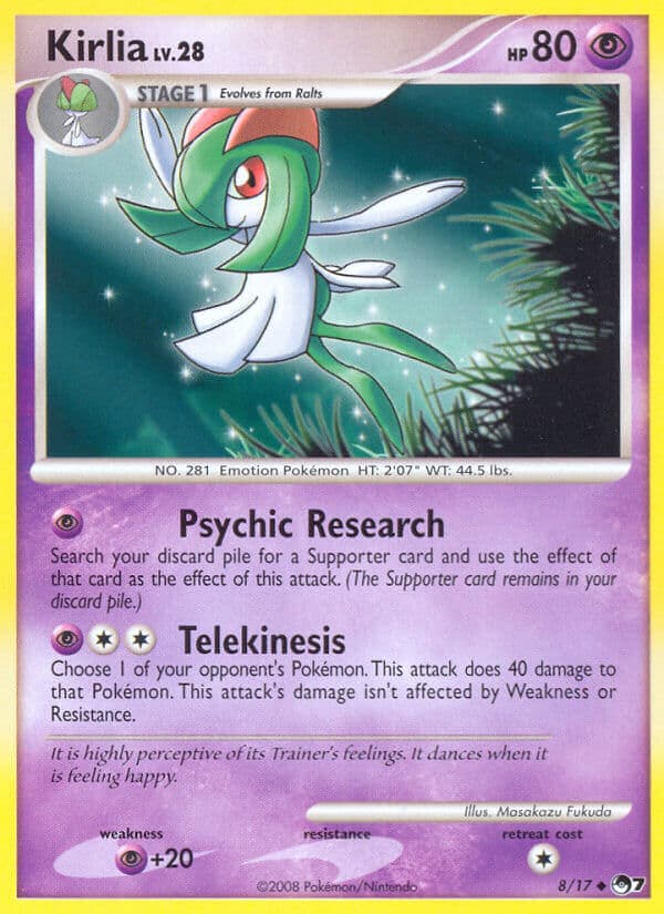 Kirlia — Pop Series 7 Pokémon card