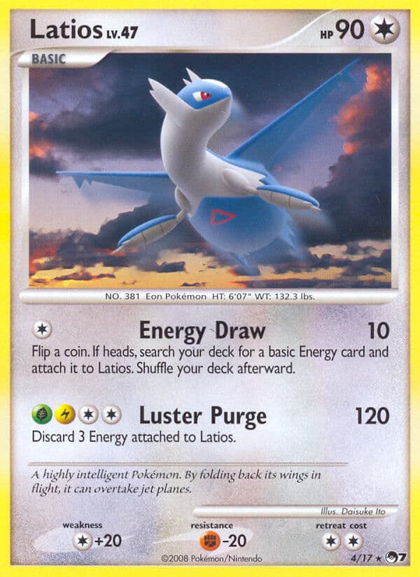 Latios — Pop Series 7 Pokémon card