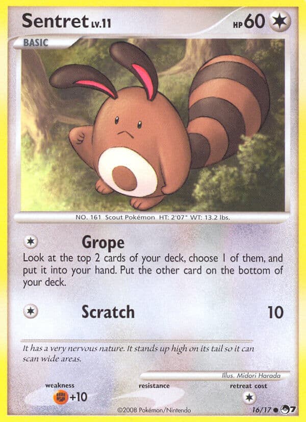 Sentret — Pop Series 7 Pokémon card