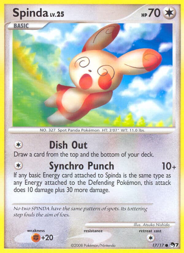 Spinda — Pop Series 7 Pokémon card
