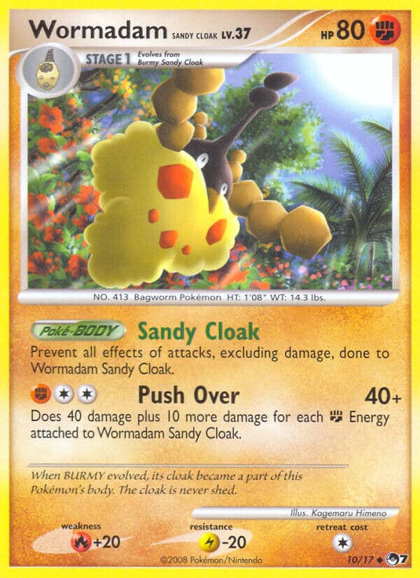 Wormadam Sandy Cloak — Pop Series 7 Pokémon card