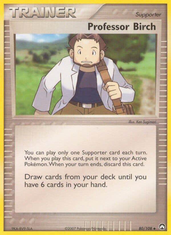 Professor Birch — Power Keepers Pokémon card