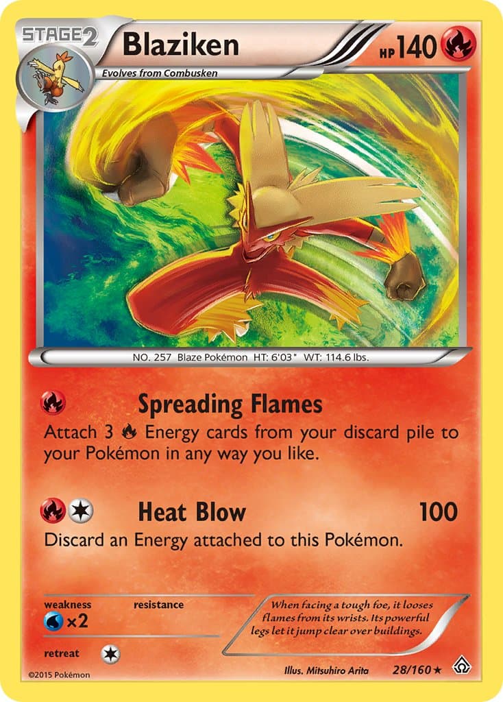 Blaziken — Primal Clash Pokémon card