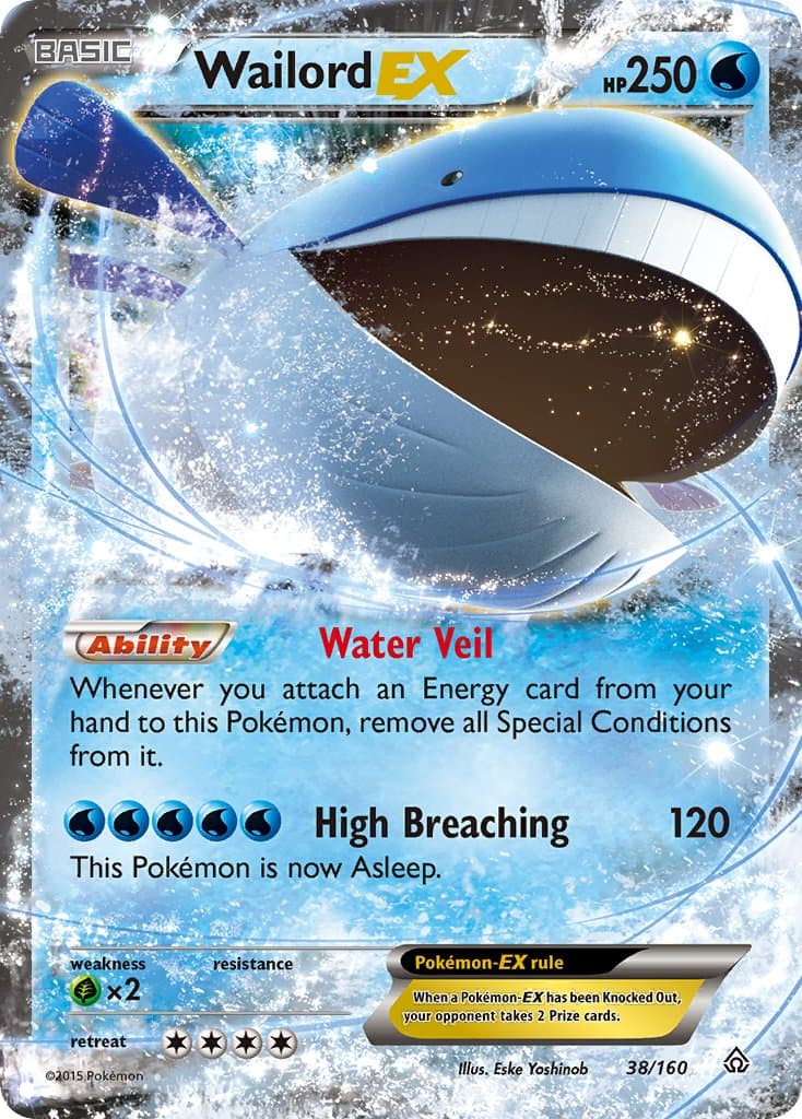 Wailord Ex — Primal Clash Pokémon card