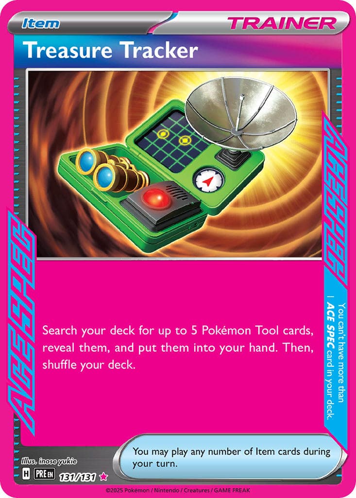 Treasure Tracker — Prismatic Evolutions Pokémon card
