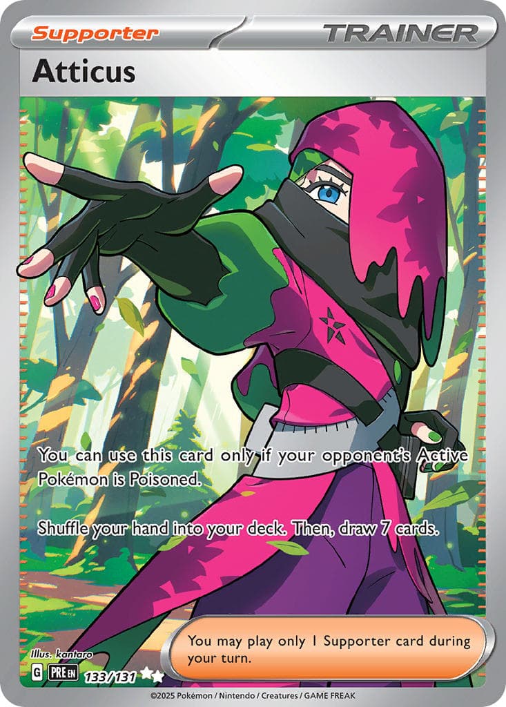 Atticus — Prismatic Evolutions Pokémon card
