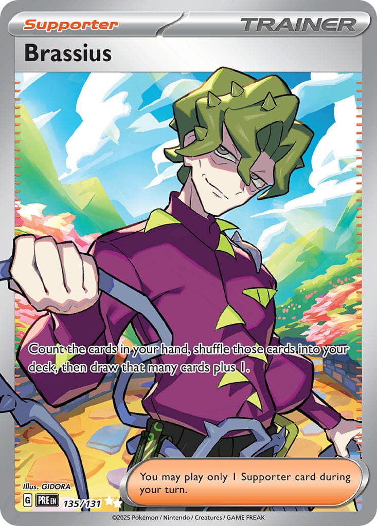Brassius — Prismatic Evolutions Pokémon card
