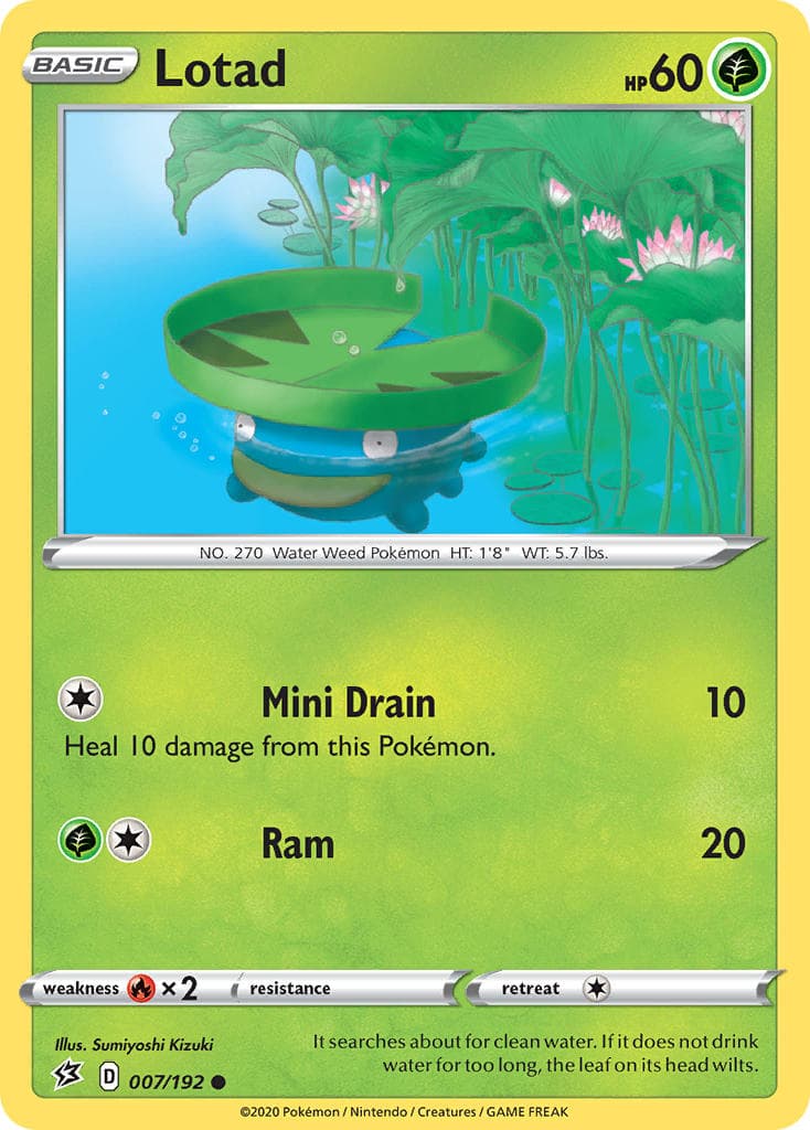 Lotad — Rebel Clash Pokémon card