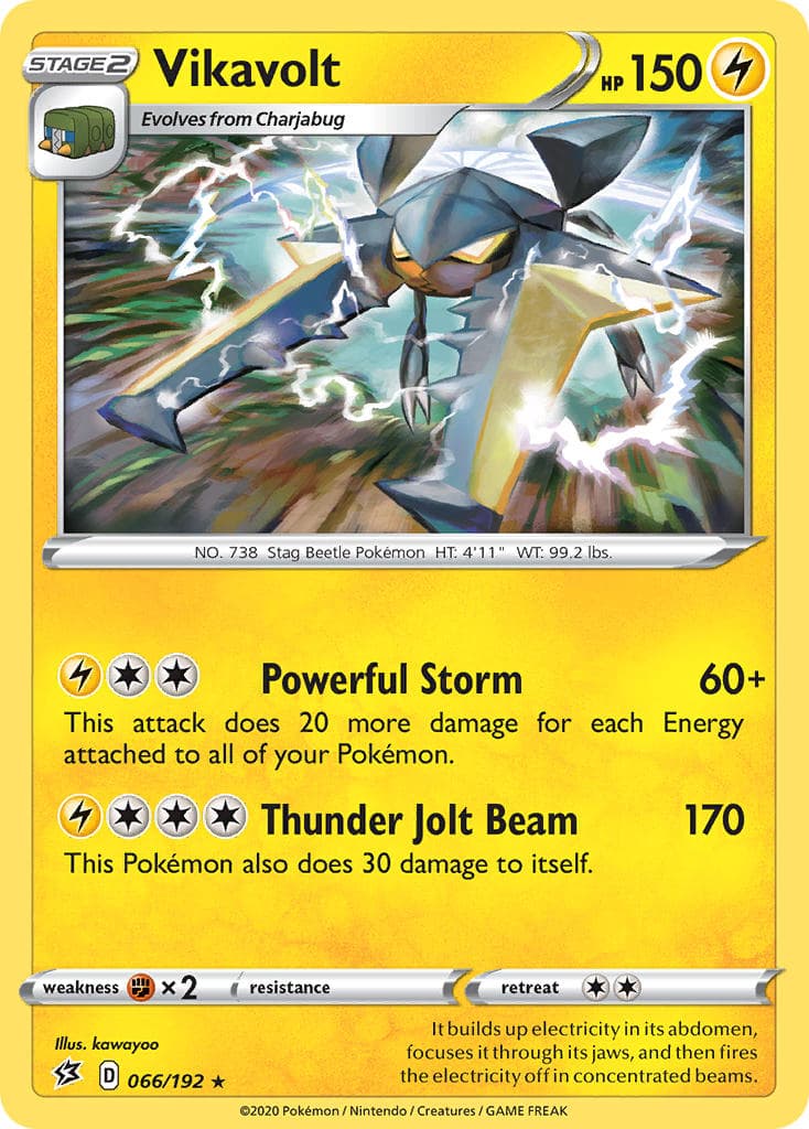 Vikavolt — Rebel Clash Pokémon card