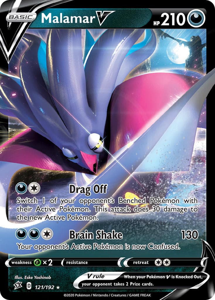 Malamar V — Rebel Clash Pokémon card