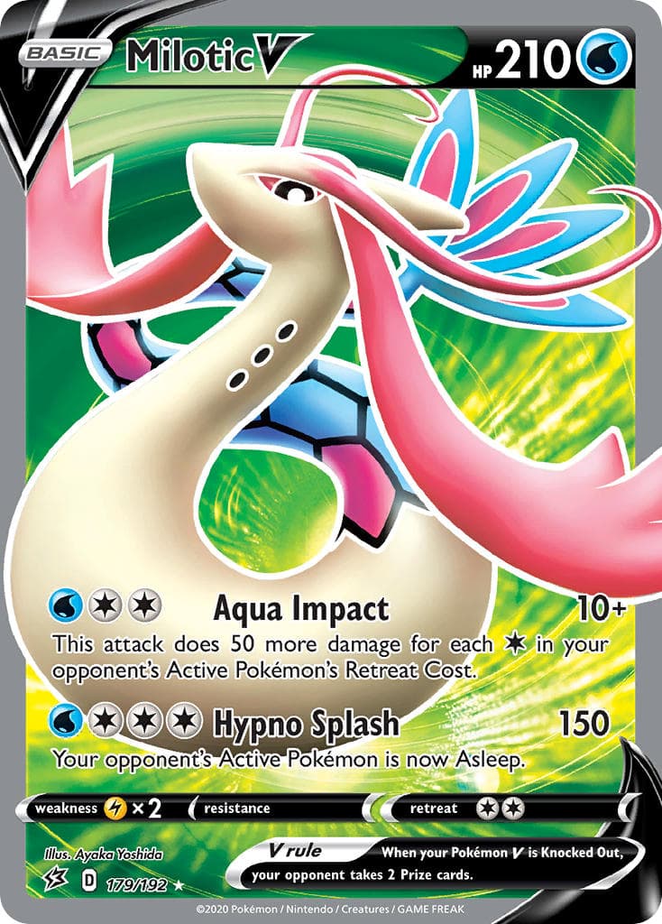 Milotic V — Rebel Clash Pokémon card