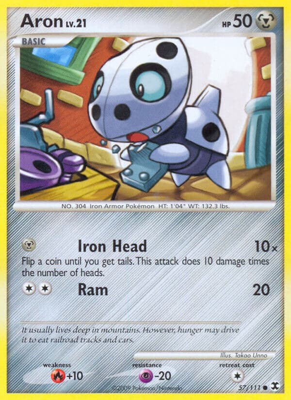 Aron — Rising Rivals Pokémon card