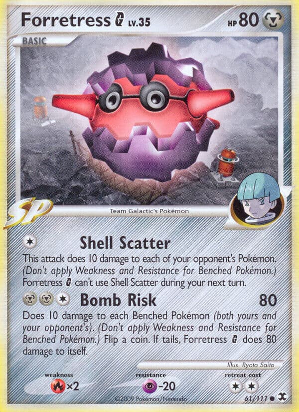 Forretress G — Rising Rivals Pokémon card