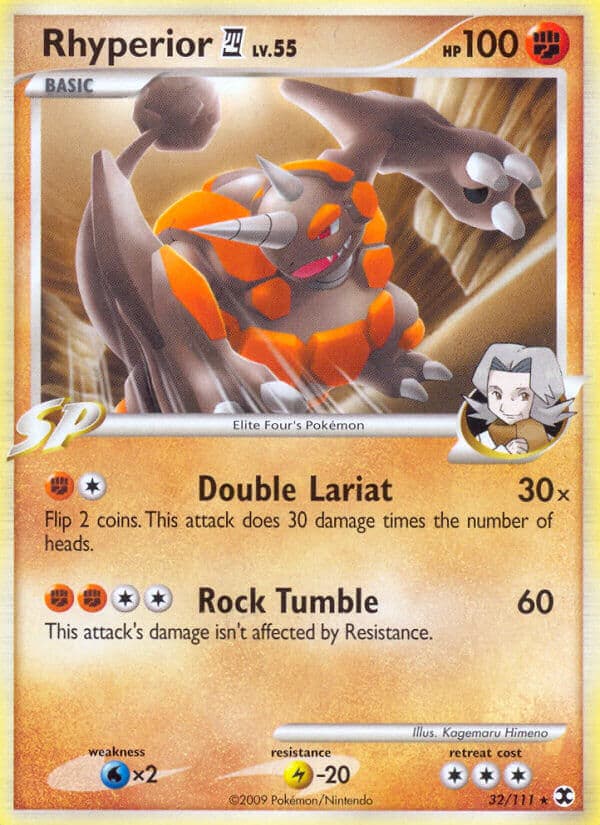 Rhyperior 4 — Rising Rivals Pokémon card
