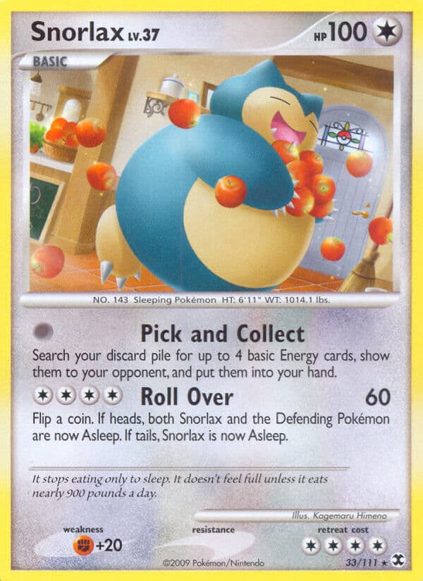 Snorlax — Rising Rivals Pokémon card