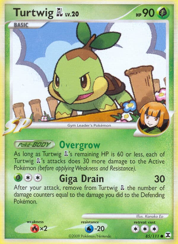 Turtwig Gl — Rising Rivals Pokémon card