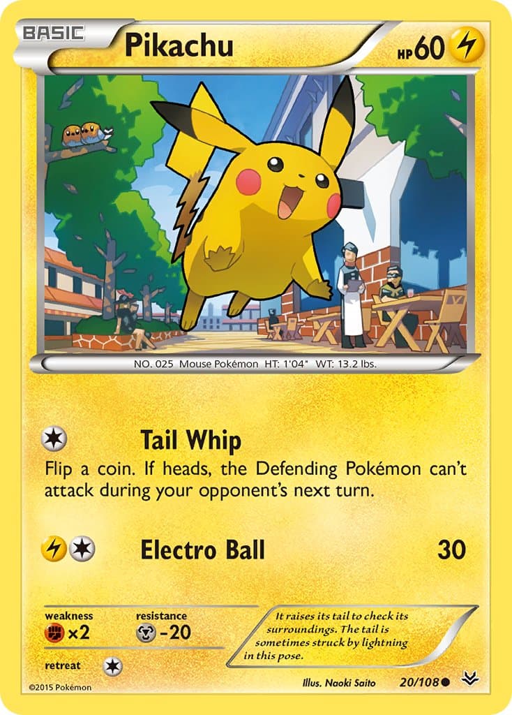 Pikachu — Roaring Skies Pokémon card