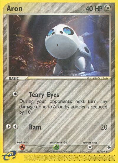 Aron — Ruby & Sapphire Pokémon card