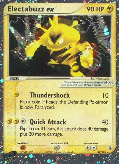 Electabuzz Ex — Ruby & Sapphire Pokémon card