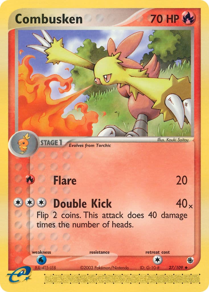 Combusken — Ruby & Sapphire Pokémon card