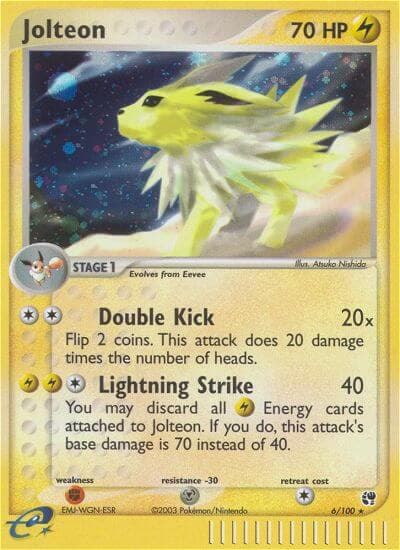 Jolteon — Sandstorm Pokémon card