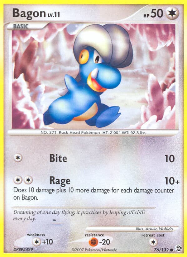 Bagon — Secret Wonders Pokémon card