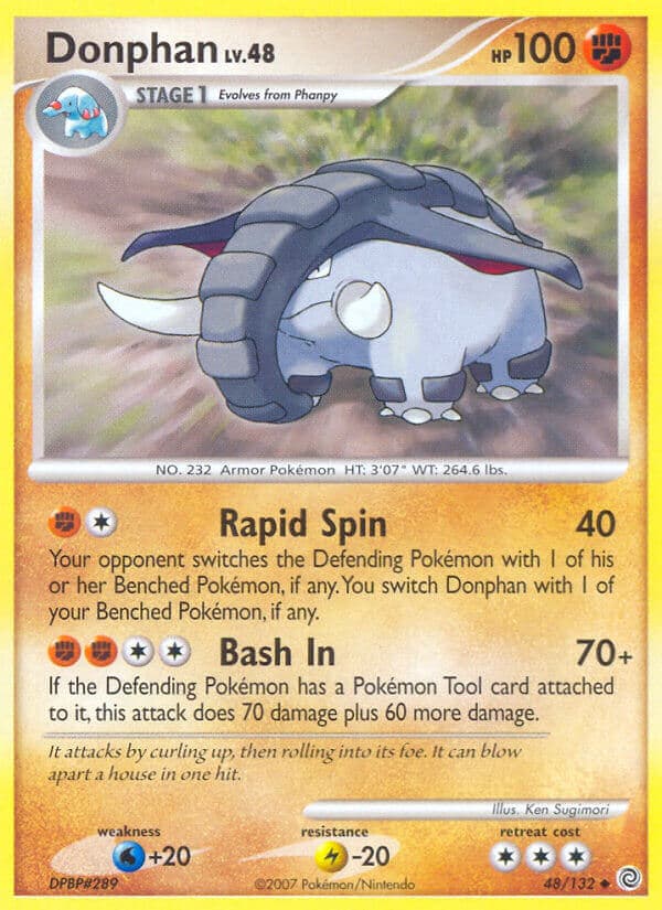 Donphan — Secret Wonders Pokémon card