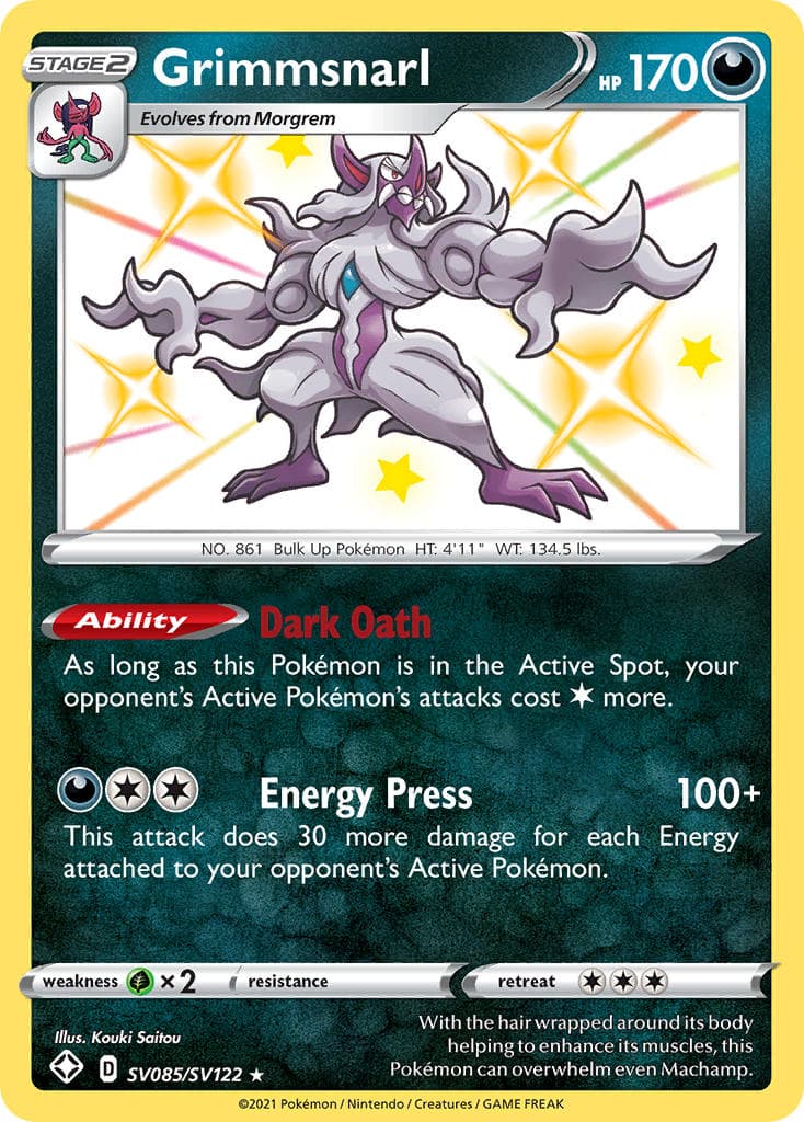 Grimmsnarl — Shining Fates Pokémon card