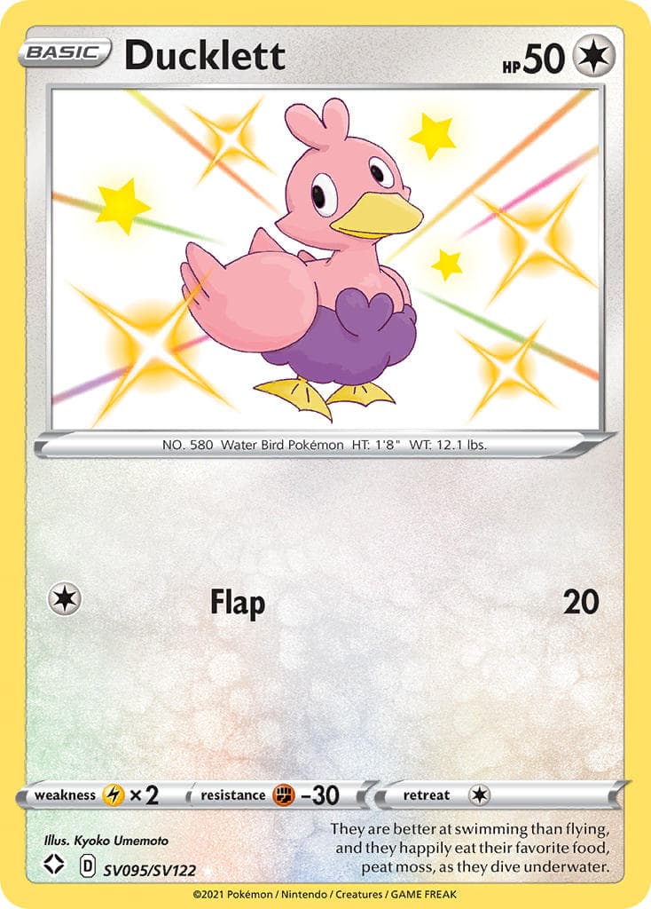 Ducklett — Shining Fates Pokémon card