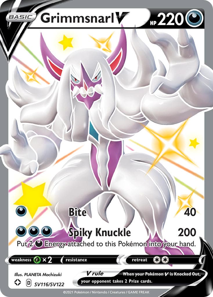 Grimmsnarl V — Shining Fates Pokémon card