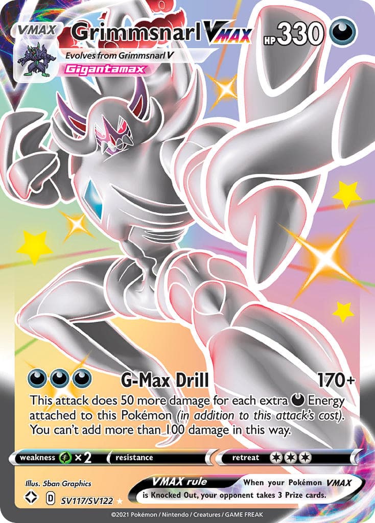 Grimmsnarl Vmax — Shining Fates Pokémon card