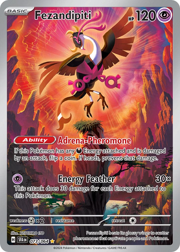Fezandipiti — Shrouded Fable Pokémon card