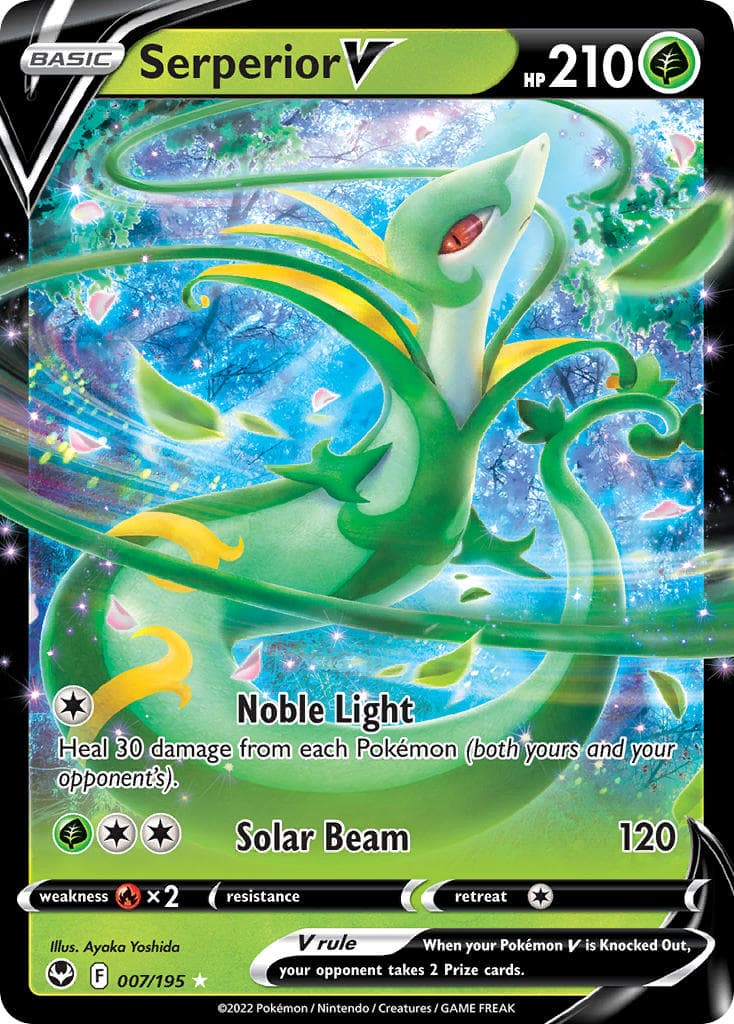Serperior V — Silver Tempest Pokémon card