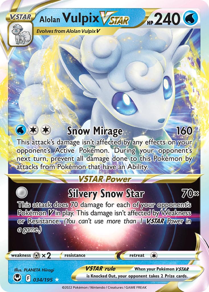 Alolan Vulpix Vstar — Silver Tempest