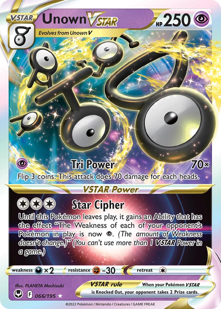 Unown Vstar — Silver Tempest
