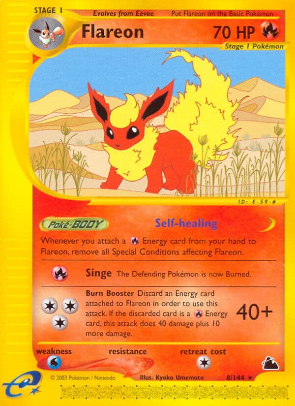 Flareon — Skyridge Pokémon card