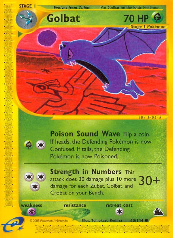 Golbat — Skyridge Pokémon card