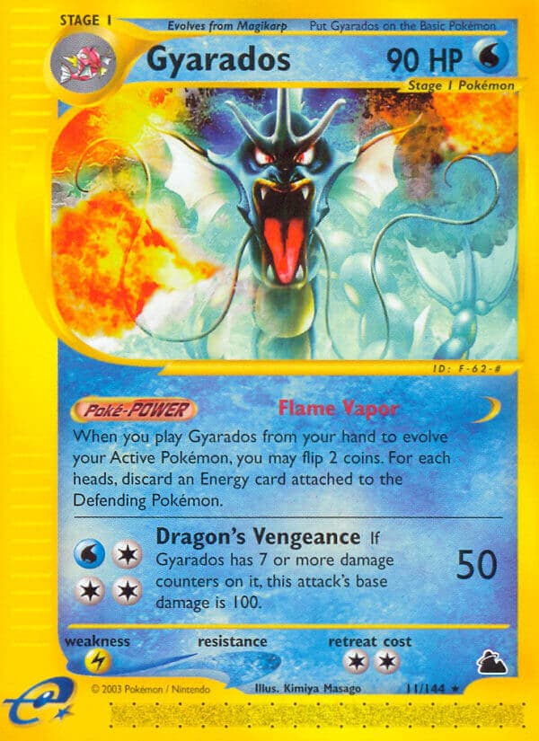 Gyarados — Skyridge Pokémon card