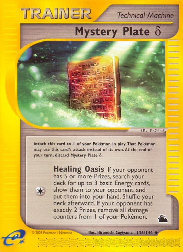 Mystery Plate Delta — Skyridge Pokémon card