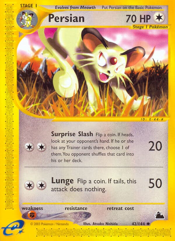 Persian — Skyridge Pokémon card