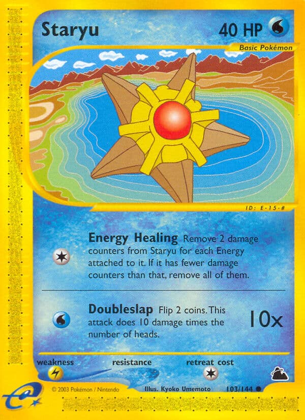 Staryu — Skyridge Pokémon card