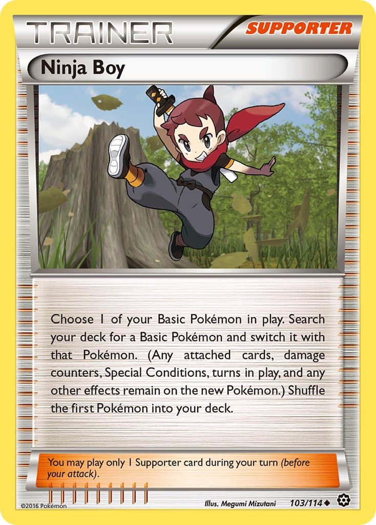 Ninja Boy — Steam Siege Pokémon card