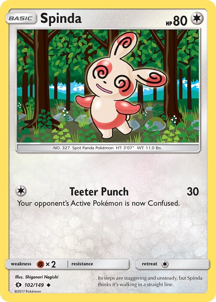 Spinda — Sun & Moon Pokémon card