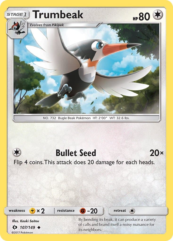 Trumbeak — Sun & Moon Pokémon card