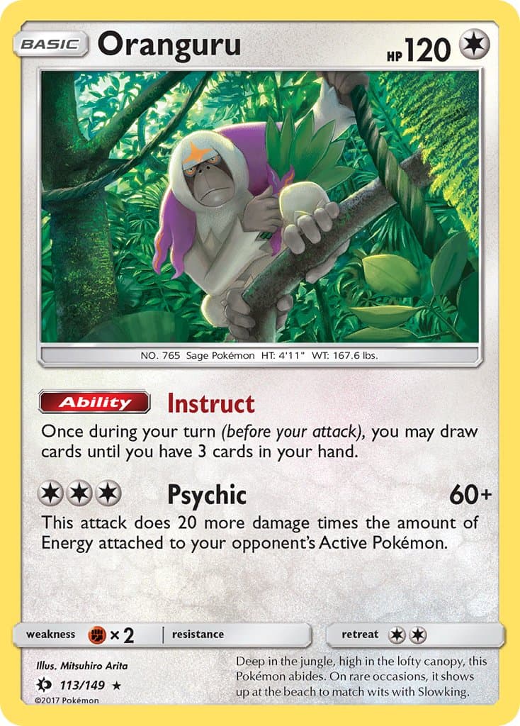 Oranguru — Sun & Moon Pokémon card