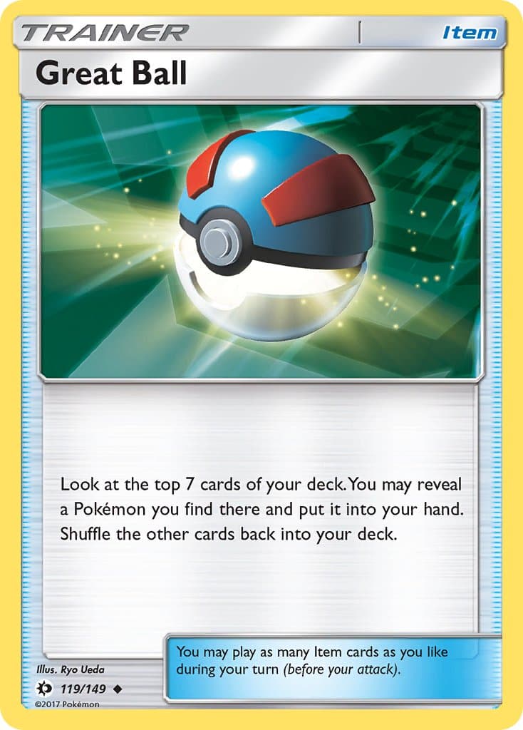 Great Ball — Sun & Moon Pokémon card